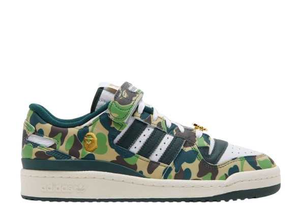 Adidas Forum 84 Low x Bape 30 TH Anniversary Green Camo